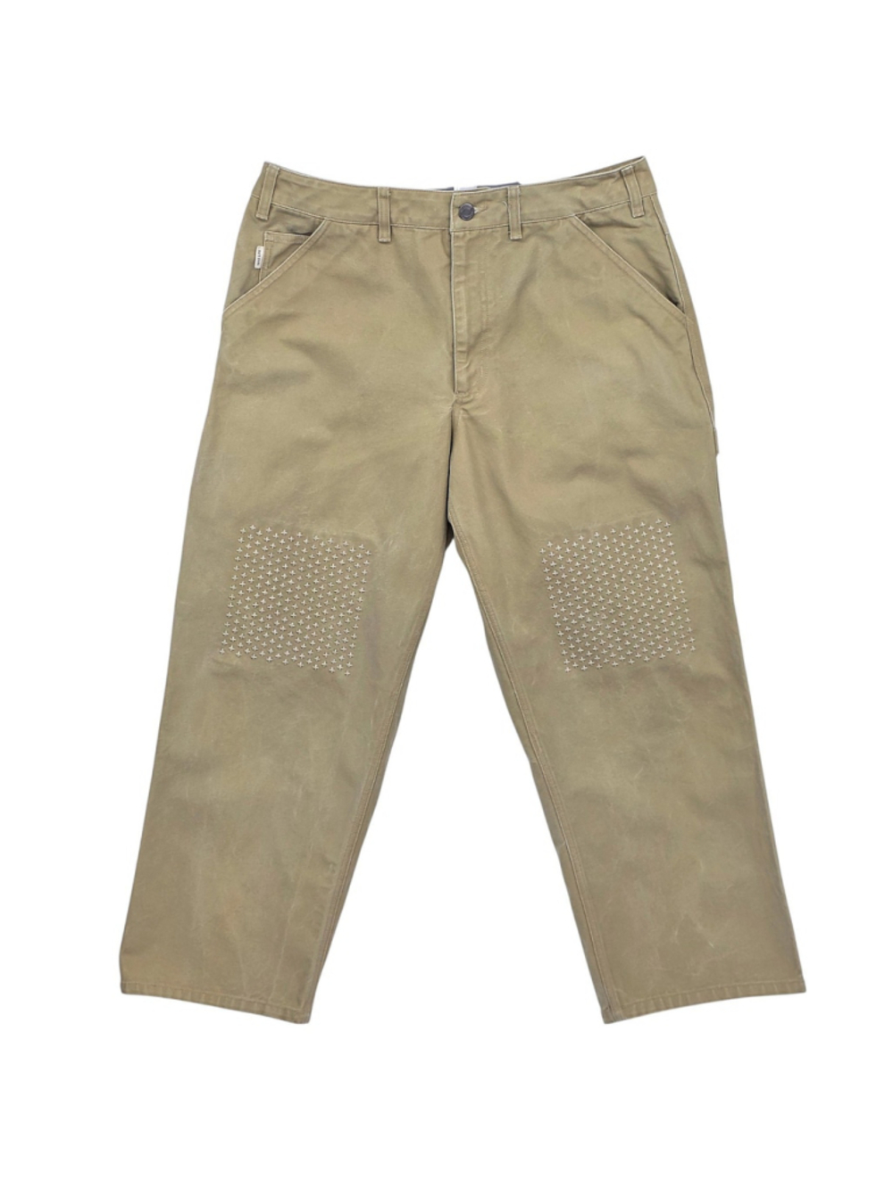Nike Life Sashiko Carpenter Pants Mens 34 Parachute Beige Canvas Utility HJ8479